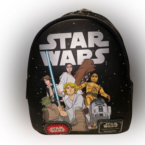 Nwt star wars Loungefly mini backpack glow in the dark - Picture 1 of 2